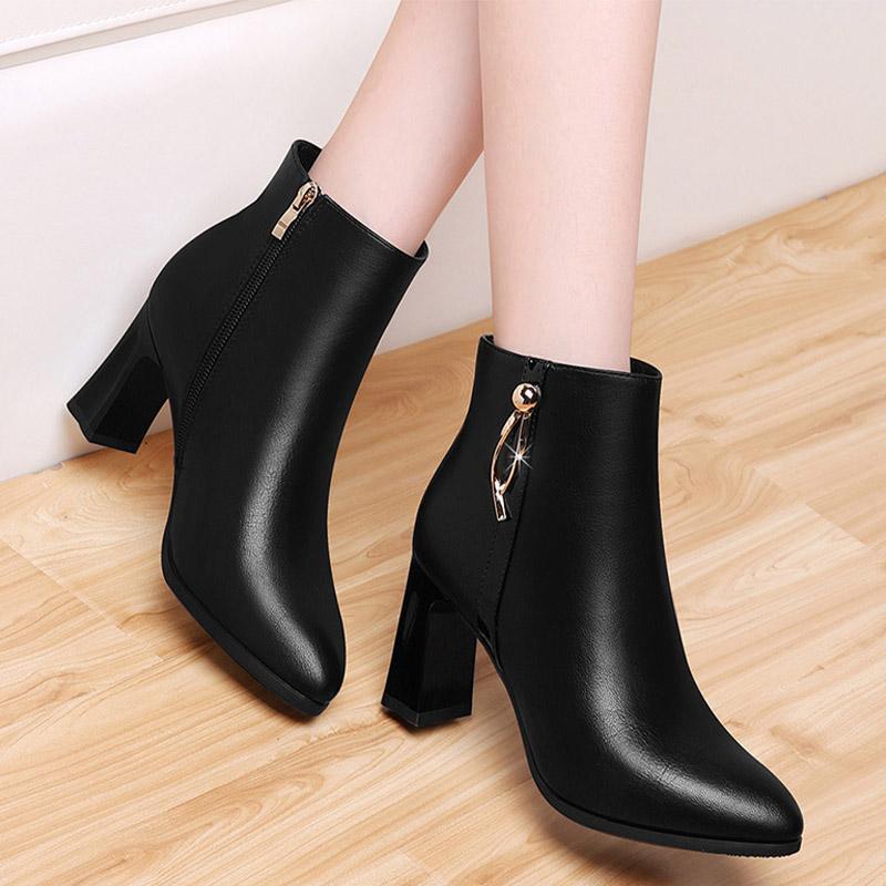 ブーツ レディース ショートブーツ ブーティー チャンキーヒール 靴 レディースシューズ 美脚 歩きやすい 疲れない 通勤 春 秋 冬 30代 40代 50代