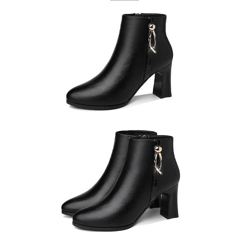 ブーツ レディース ショートブーツ ブーティー チャンキーヒール 靴 レディースシューズ 美脚 歩きやすい 疲れない 通勤 春 秋 冬 30代 40代 50代