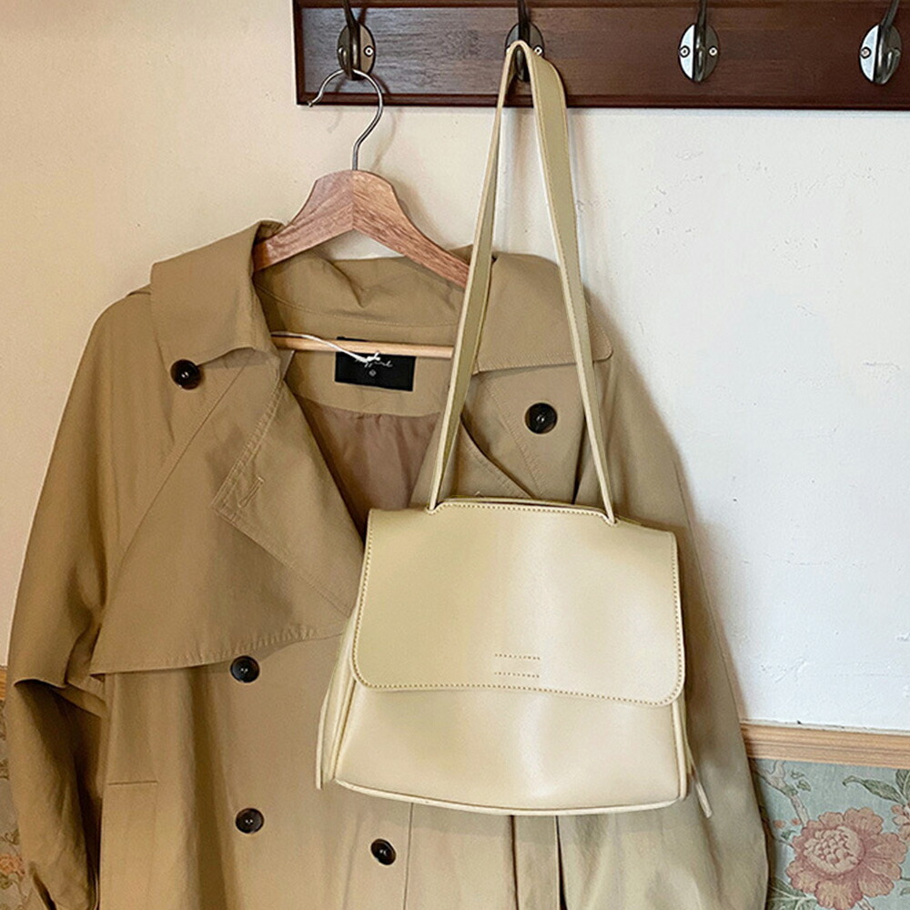 ショルダーバッグ レディース フェイクレザー フリップバッグ 斜めがけバッグ 通学 2way肩掛けバッグ 通勤 韓国風 シンプル