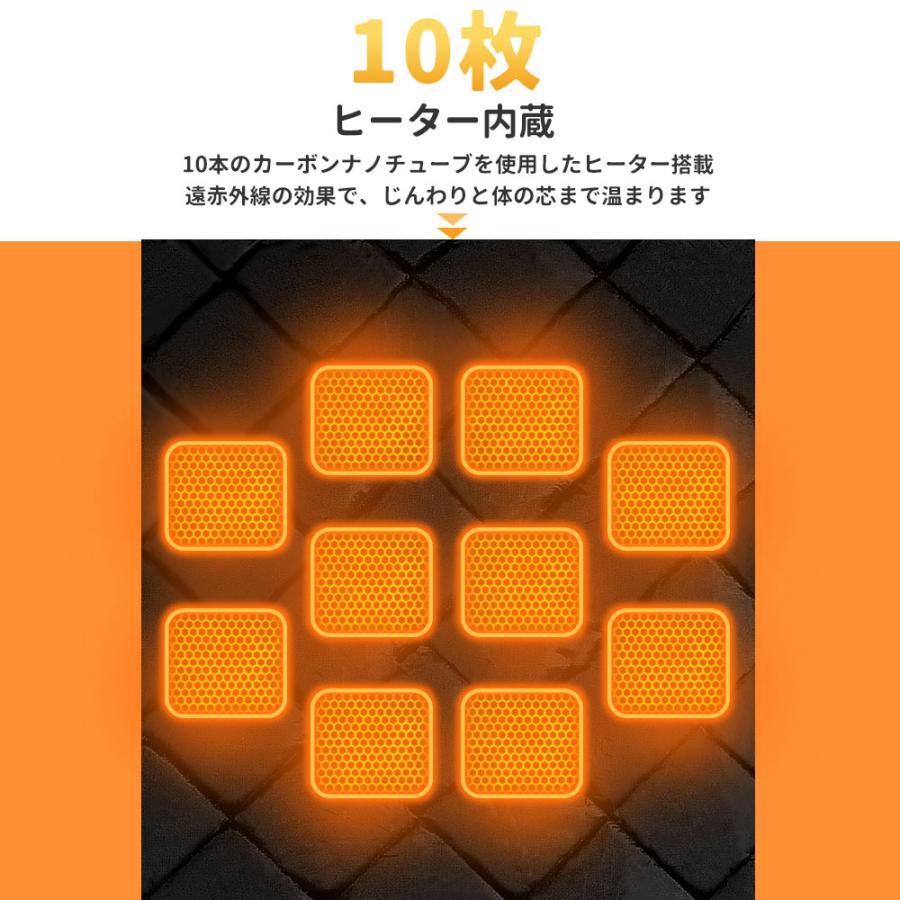 電気毛布 電気ブランケット コードレス 掛け毛布 ひざ掛け キャンプ usb給電 10秒速暖 10箇所発熱ヒーター 3段階温度調節 ヒーターブランケット 膝掛け 敷き毛布