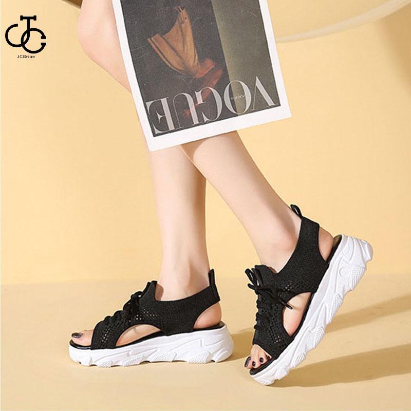大 厚底サンダル レディース 厚底 メッシュ スポーツサンダル 通気性 韓国風 カジュアル 歩きやすい スニーカー シューズ 靴