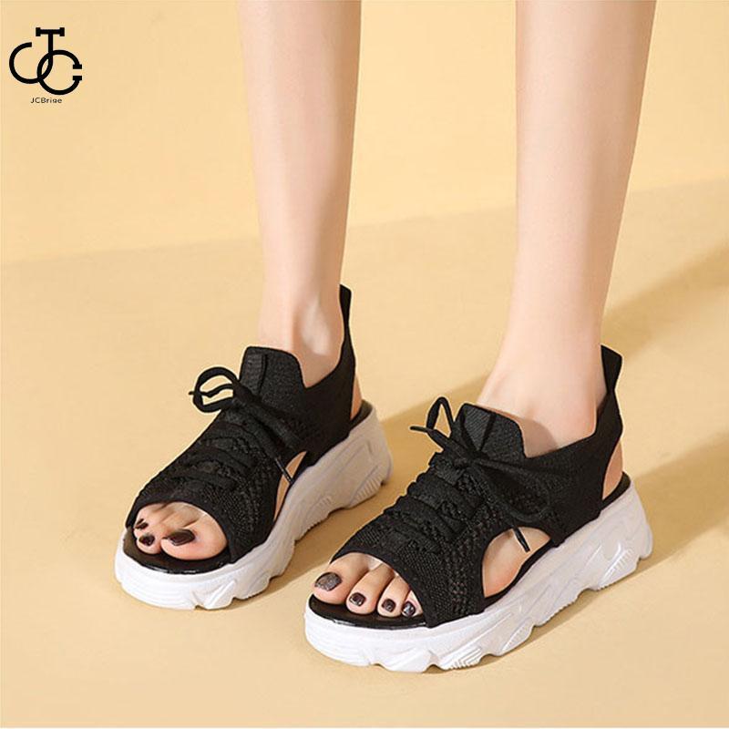 大 厚底サンダル レディース 厚底 メッシュ スポーツサンダル 通気性 韓国風 カジュアル 歩きやすい スニーカー シューズ 靴