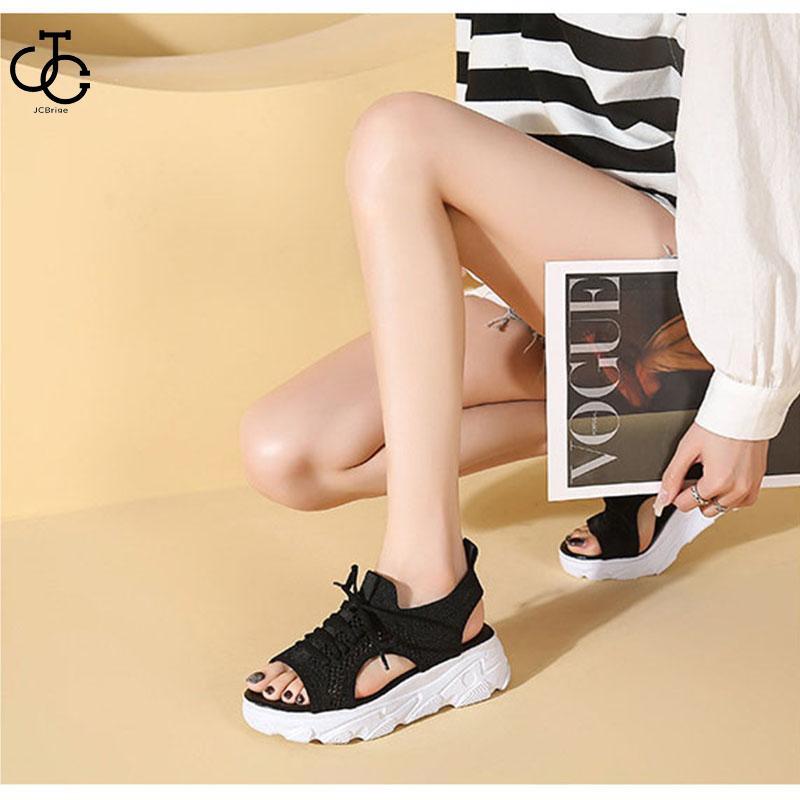 大 厚底サンダル レディース 厚底 メッシュ スポーツサンダル 通気性 韓国風 カジュアル 歩きやすい スニーカー シューズ 靴