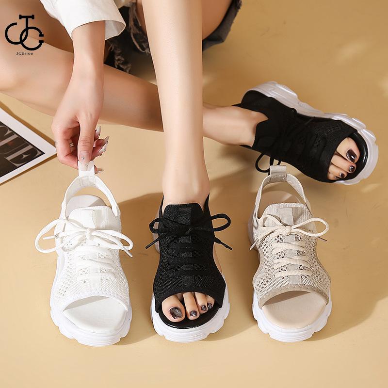 大 厚底サンダル レディース 厚底 メッシュ スポーツサンダル 通気性 韓国風 カジュアル 歩きやすい スニーカー シューズ 靴