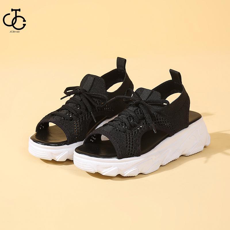 大 厚底サンダル レディース 厚底 メッシュ スポーツサンダル 通気性 韓国風 カジュアル 歩きやすい スニーカー シューズ 靴
