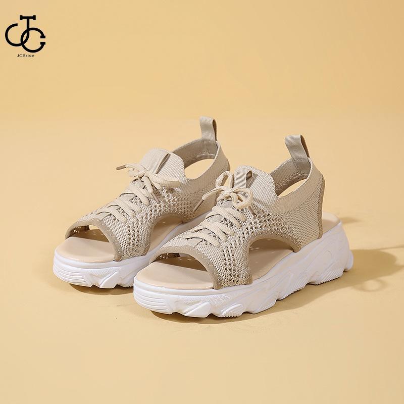 大 厚底サンダル レディース 厚底 メッシュ スポーツサンダル 通気性 韓国風 カジュアル 歩きやすい スニーカー シューズ 靴
