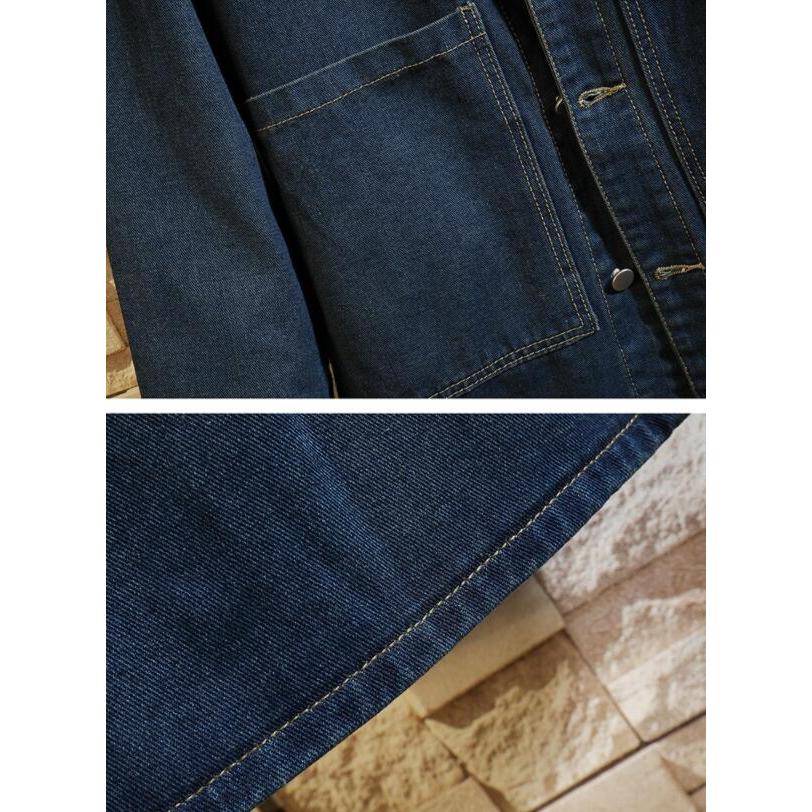 メンズデニムコート Gジャン ジャケット アウター メンズ 上着 ビンテージ 定番ロングコート