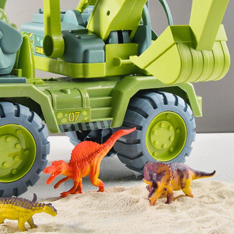 車おもちゃ 恐竜おもちゃ 恐竜セット おもちゃ 知育玩具 小学生 男の子 工事車両 運送車 運ぶ 室内 子供 誕生日 クリスマス プレゼント 車のおもちゃ 贈り物