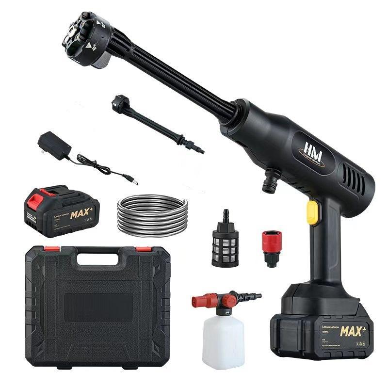 KAKA 高圧洗浄機 コードレス 充電式 6NI1 マキタバッテリー互換対応 7map 小型 軽量 女性 低騒音 水道不要 強力噴射 高圧洗浄 高圧洗車機 家庭用 車 自吸式