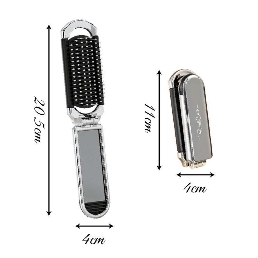 ヘアブラシ 携帯用 ブラシ 外出 旅行 鏡付き コンパクト おしゃれ hair-brashi01