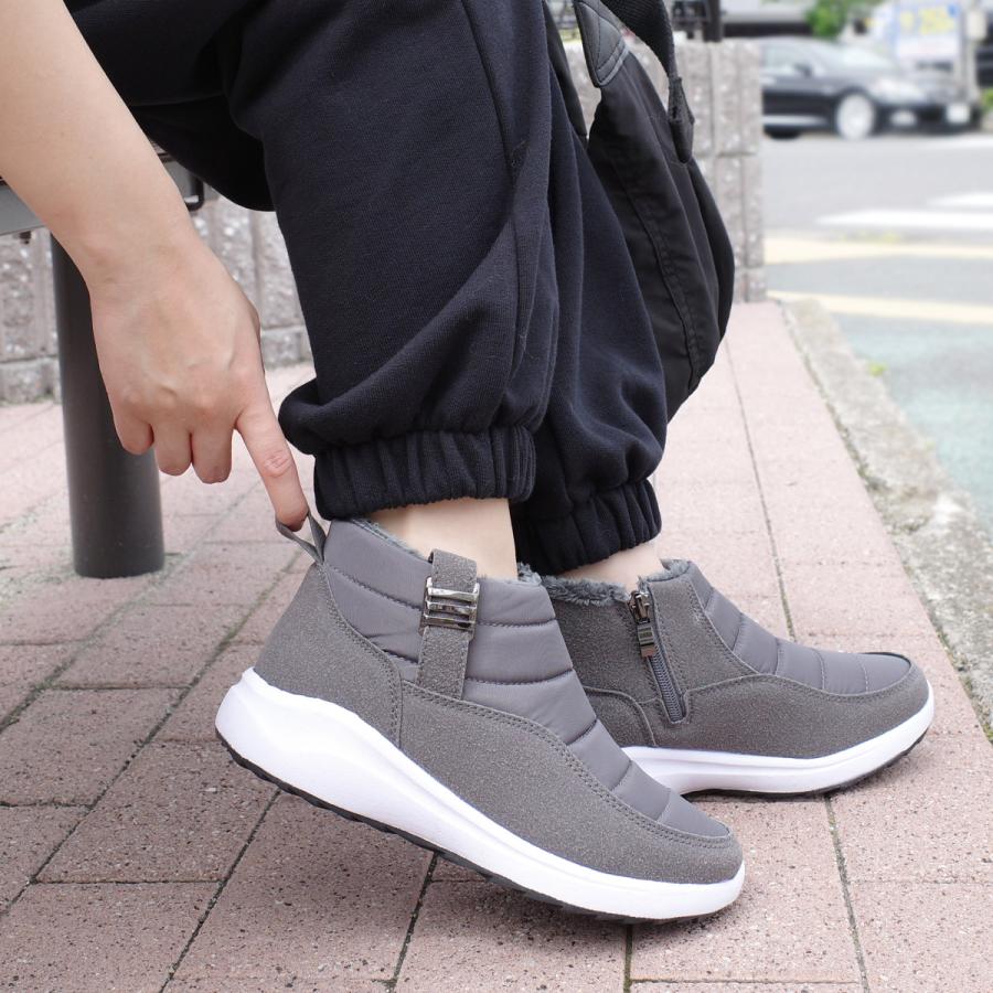 防寒ダウンブーツ スノーブーツ レディース 秋冬 あったか ファーF厚底