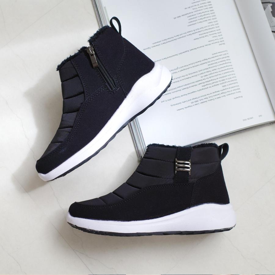 防寒ダウンブーツ スノーブーツ レディース 秋冬 あったか ファーF厚底