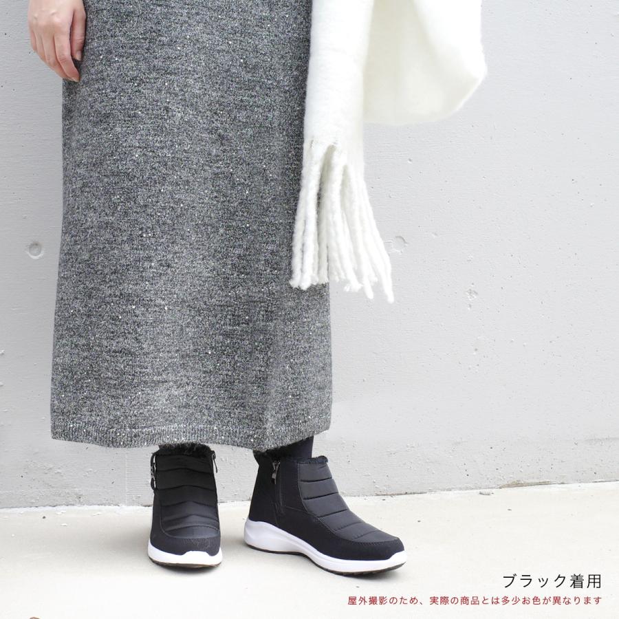 防寒ダウンブーツ スノーブーツ レディース 秋冬 あったか ファーF厚底