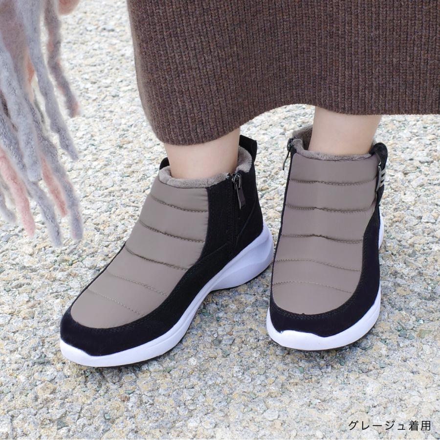 防寒ダウンブーツ スノーブーツ レディース 秋冬 あったか ファーF厚底