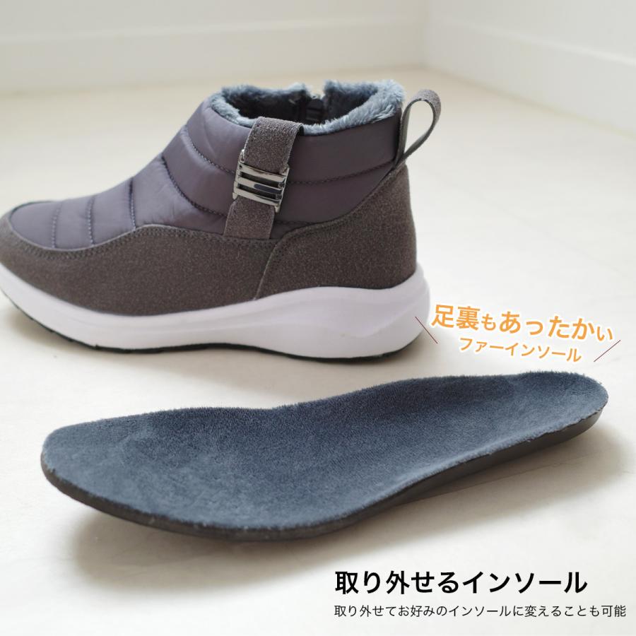防寒ダウンブーツ スノーブーツ レディース 秋冬 あったか ファーF厚底