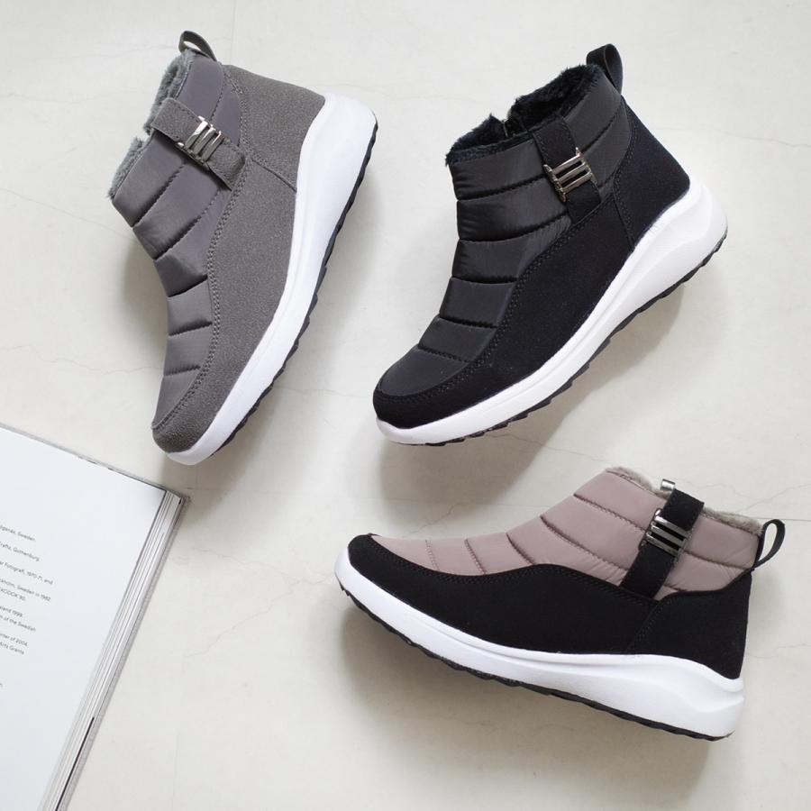 防寒ダウンブーツ スノーブーツ レディース 秋冬 あったか ファーF厚底