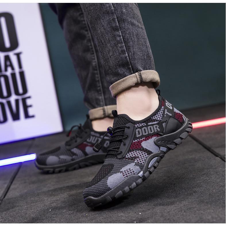 トレッキングシューズ 登山靴 軽量 防滑 耐磨耗 低反発 メンズすべりどめ ハイキング アウトドアシューズ スニーカー 履きやすい 歩きやすい 痛くない