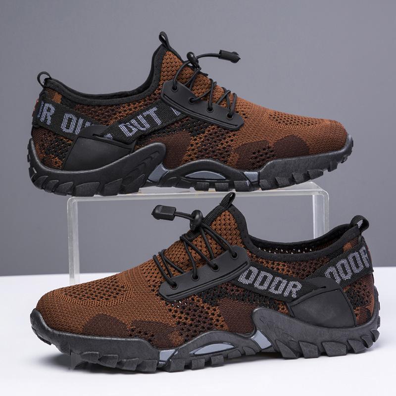 トレッキングシューズ 登山靴 軽量 防滑 耐磨耗 低反発 メンズすべりどめ ハイキング アウトドアシューズ スニーカー 履きやすい 歩きやすい 痛くない