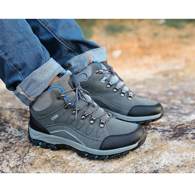 トレッキングシューズ ハイカット メンズ 登山靴 アウトドアシューズ ハイキングシューズ 防水 防滑 耐磨耗 衝撃吸収 遠足 アウトドア 大きいサイズ