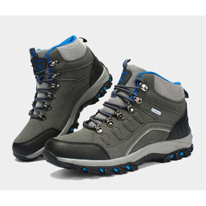 トレッキングシューズ ハイカット メンズ 登山靴 アウトドアシューズ ハイキングシューズ 防水 防滑 耐磨耗 衝撃吸収 遠足 アウトドア 大きいサイズ