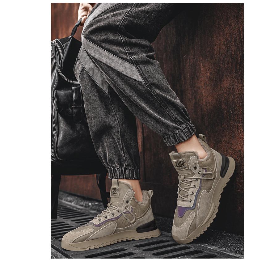 スノーブーツ スノーシューズ ボアブーツ 保暖 冬用 雪用ブーツ 綿靴 雪靴 ムートンブーツ スウェード レースアップ 紐靴 メンズ 防水 防寒 ショート ブーツ