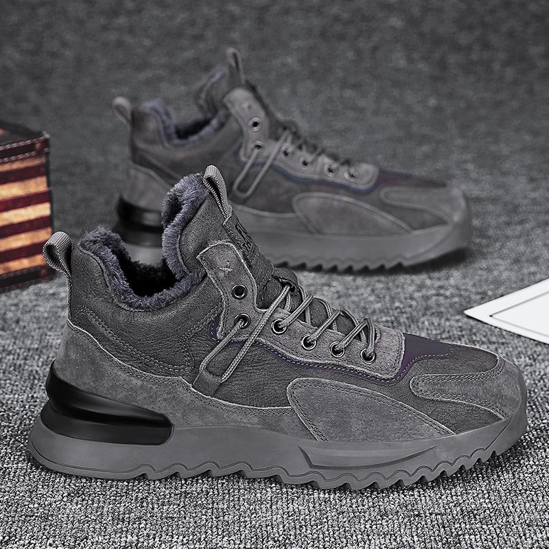 スノーブーツ スノーシューズ ボアブーツ 保暖 冬用 雪用ブーツ 綿靴 雪靴 ムートンブーツ スウェード レースアップ 紐靴 メンズ 防水 防寒 ショート ブーツ