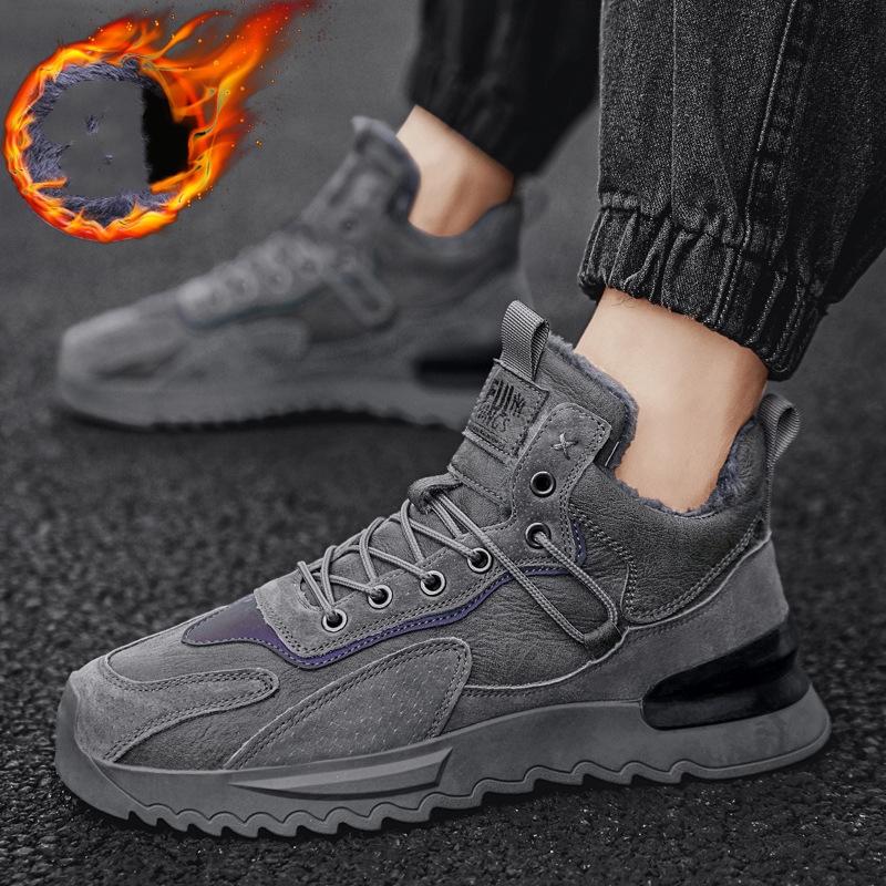 スノーブーツ スノーシューズ ボアブーツ 保暖 冬用 雪用ブーツ 綿靴 雪靴 ムートンブーツ スウェード レースアップ 紐靴 メンズ 防水 防寒 ショート ブーツ