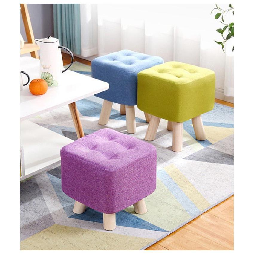 布製 ロータイプ ミニ 椅子 フットレスト オットマン 高さ29cm/35cm 足置き台 小さい おしゃれ ミニスツール 北欧 子供 いす イス 子