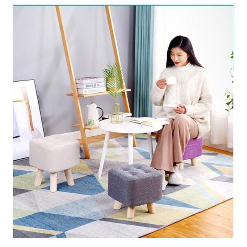 布製 ロータイプ ミニ 椅子 フットレスト オットマン 高さ29cm/35cm 足置き台 小さい おしゃれ ミニスツール 北欧 子供 いす イス 子