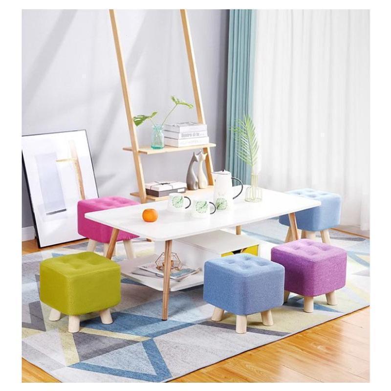 布製 ロータイプ ミニ 椅子 フットレスト オットマン 高さ29cm/35cm 足置き台 小さい おしゃれ ミニスツール 北欧 子供 いす イス 子