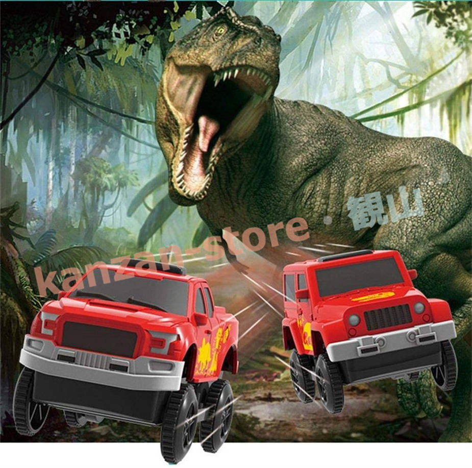 おもちゃ 知育玩具 誕生日 クリスマス プレゼント 子供 男の子 1歳 2歳 3歳 4歳 5歳 6歳 7歳 8歳 レール車 セット 恐竜おもちゃ