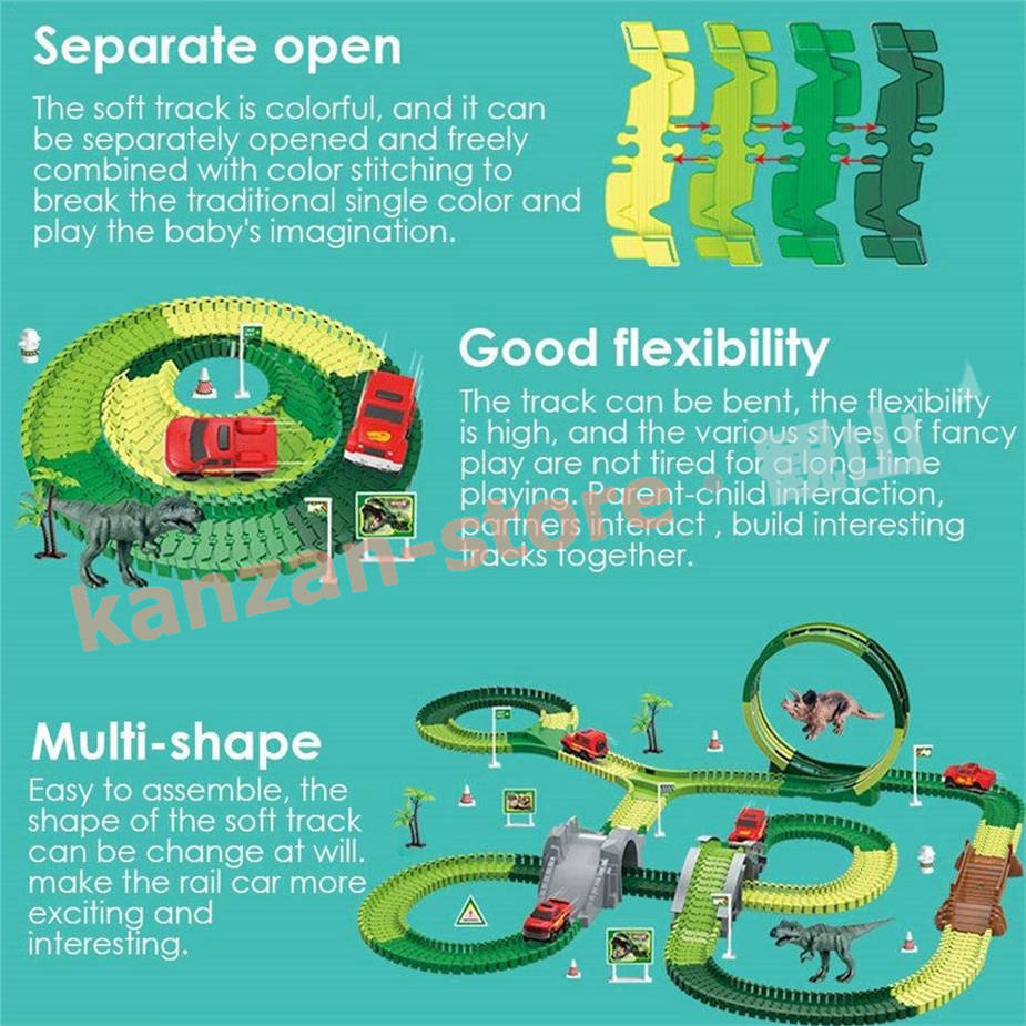 おもちゃ 知育玩具 誕生日 クリスマス プレゼント 子供 男の子 1歳 2歳 3歳 4歳 5歳 6歳 7歳 8歳 レール車 セット 恐竜おもちゃ