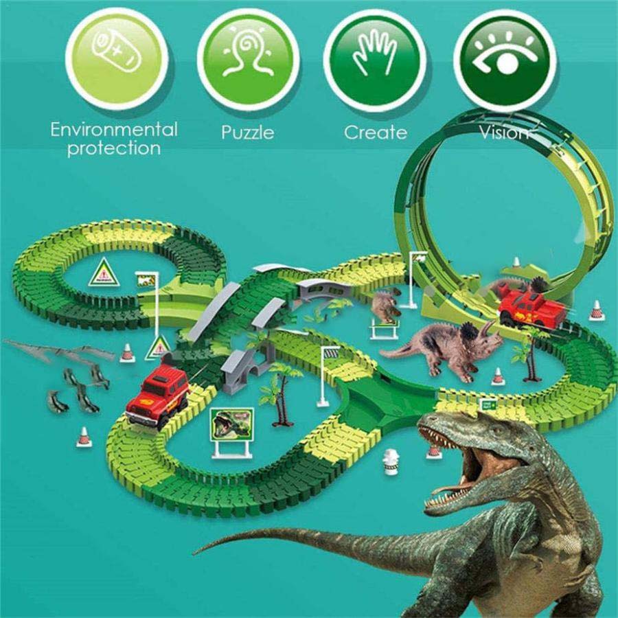 おもちゃ 知育玩具 誕生日 クリスマス プレゼント 子供 男の子 1歳 2歳 3歳 4歳 5歳 6歳 7歳 8歳 レール車 セット 恐竜おもちゃ