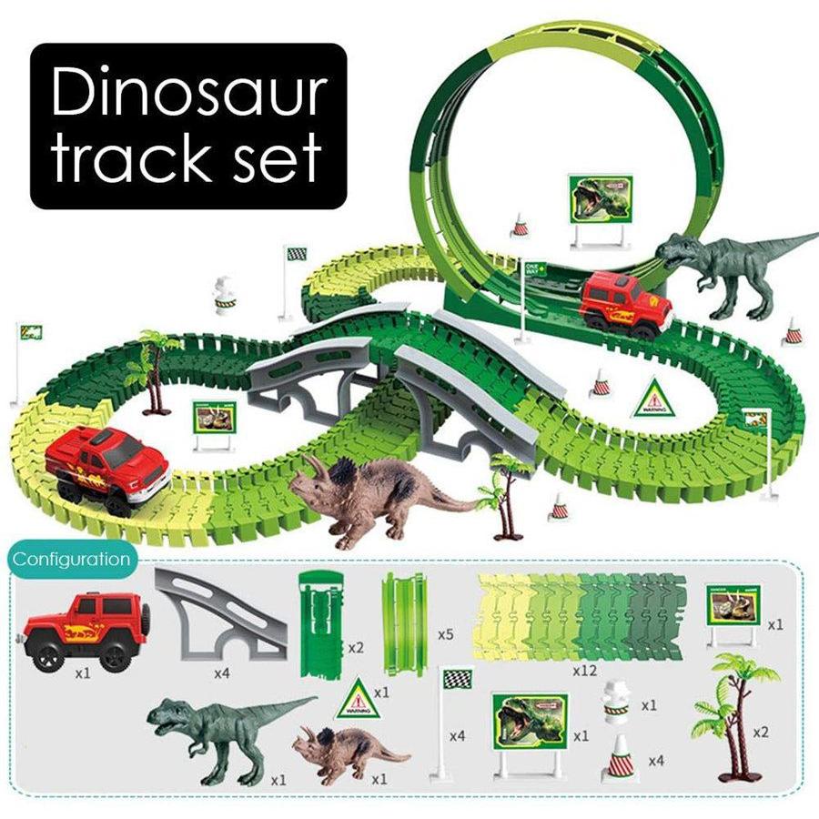 おもちゃ 知育玩具 誕生日 クリスマス プレゼント 子供 男の子 1歳 2歳 3歳 4歳 5歳 6歳 7歳 8歳 レール車 セット 恐竜おもちゃ