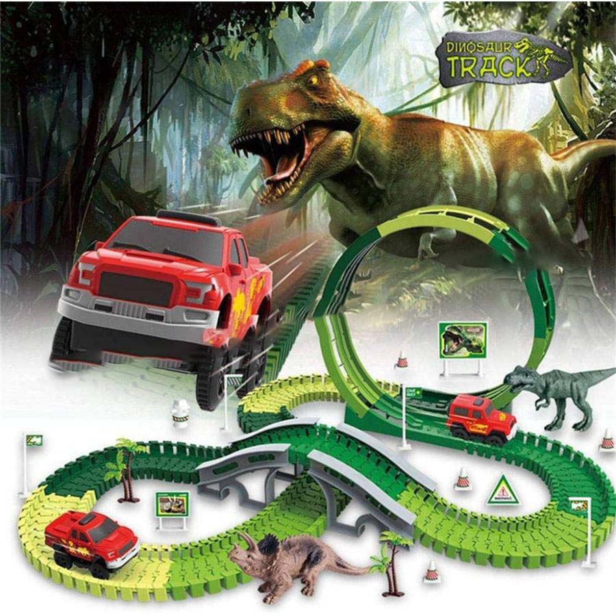 おもちゃ 知育玩具 誕生日 クリスマス プレゼント 子供 男の子 1歳 2歳 3歳 4歳 5歳 6歳 7歳 8歳 レール車 セット 恐竜おもちゃ