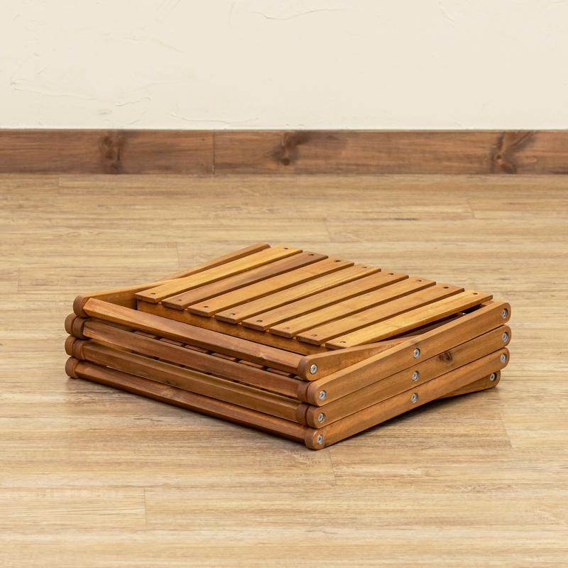 NEW アカシア 折り畳みラック 4段 unl24 屋外 テーブル アウトドア ナチュラル シンプル