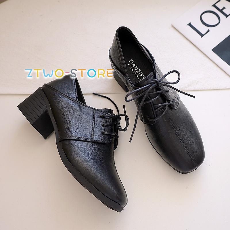 パンプス レディース 秋靴 レザーシューズ 太めヒール ローファー リボンエナメル オックスフォードシューズ ポインテッドトゥパンプス 歩きやすい 革靴 通勤